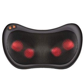 Shiatsu Pillow Massager with Heat Electric Pillow Back & Neck Massager for Stress Relief & Ultimate Relaxation;  Lower Back & Shoulder Massage Gr